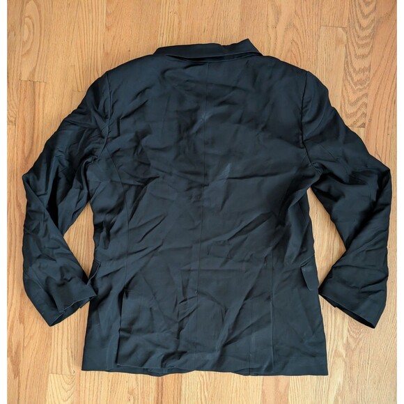 Gucci Uniform Black Wool Double Breasted Blazer Size 46 Pockets Dress - Picture 6 of 13